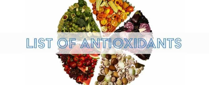 List of Antioxidants